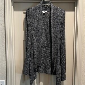 Bar III Charcoal Open Front Cardigan